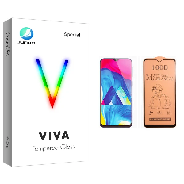 محافظ صفحه نمایش سرامیکی جانبو مدل Viva Glass مناسب برای گوشی موبایل سامسونگ Galaxy M10