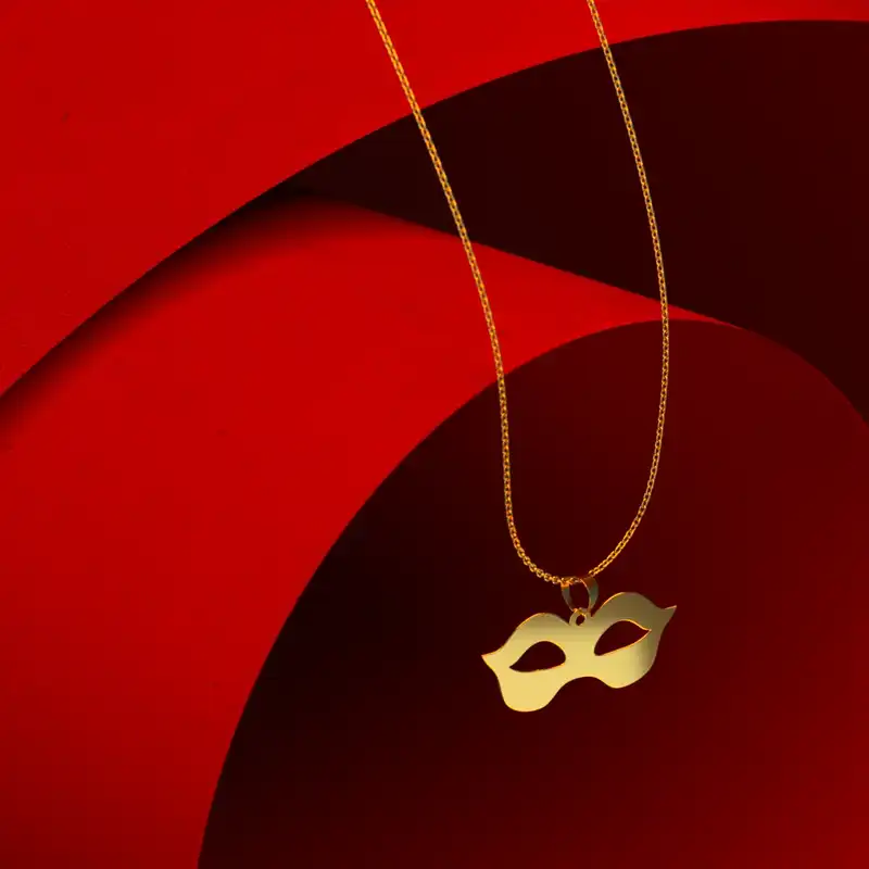 گردنبند طلا 18 عیار زنانه مدوپد مدل هالووین کد G2-1-1019