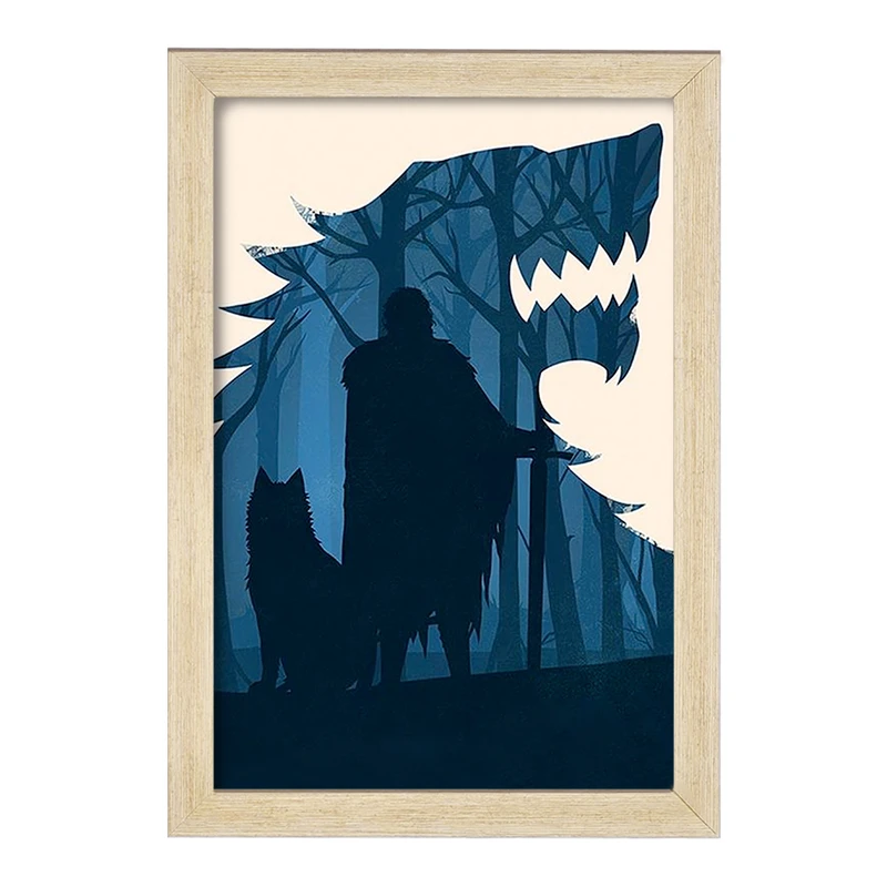 تابلو خندالو مدل وینتر ایز کامینگ گیم اف ترونز Game of Thrones  کد 2677