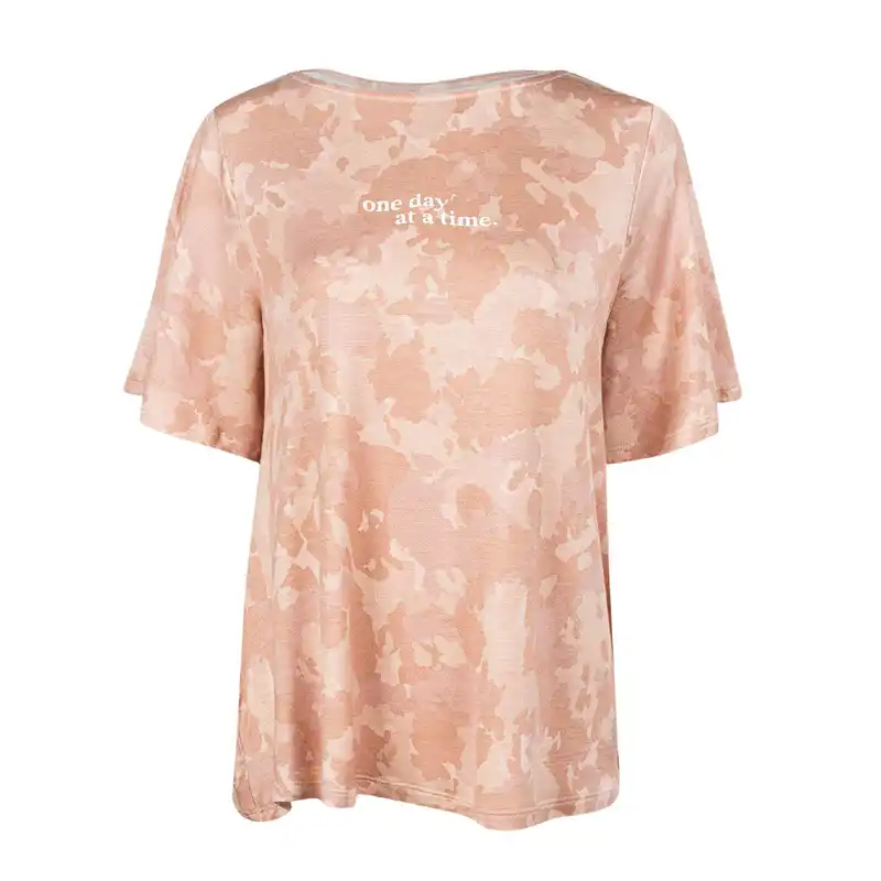 تی شرت آستین کوتاه زنانه جوتی جینز کد 1551193 رنگ رزگلد