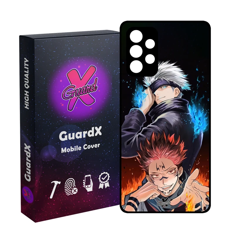 کاور گارد ایکس طرح جوجوتسو کایسن انیمه مدل Glass10572 مناسب برای گوشی موبایل سامسونگ Galaxy A52/A52S