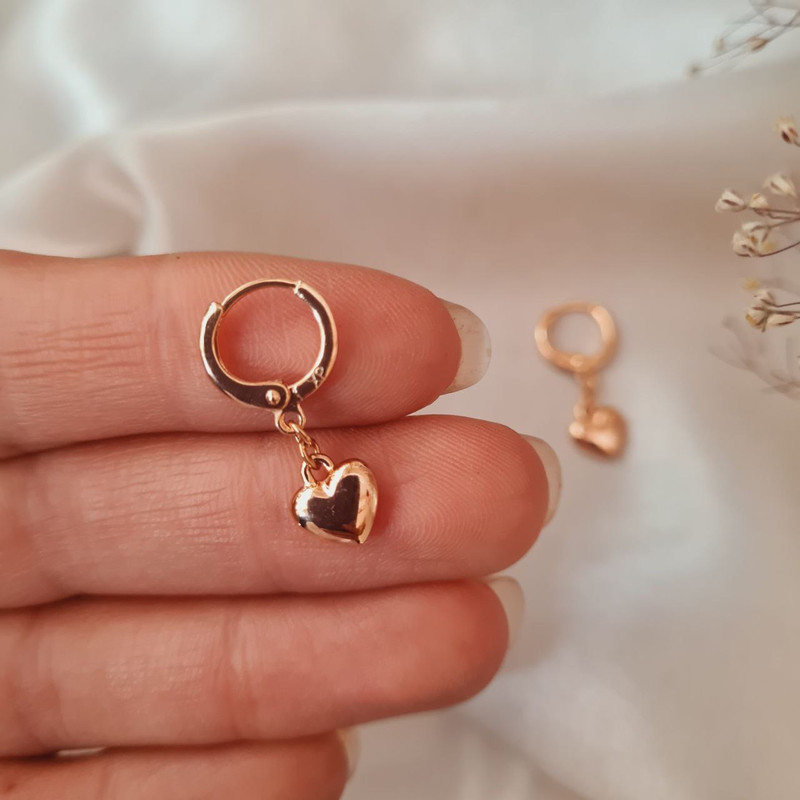 گوشواره زنانه ژوپینگ مدل حلقه ای قلب قلبی گوشواره زنانه ژوپینگ مدل حلقه ای قلب قلبی