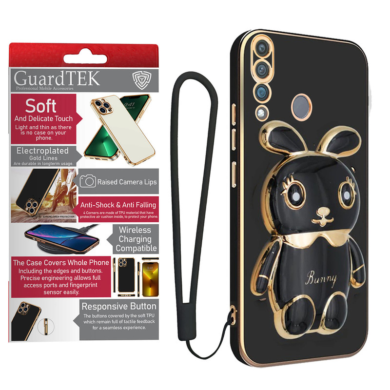 کاور گاردتک آساک مدل Bunny Strap مناسب برای گوشی هوآوی Y9 Prime 2019/ Y6S به همراه بندآویز