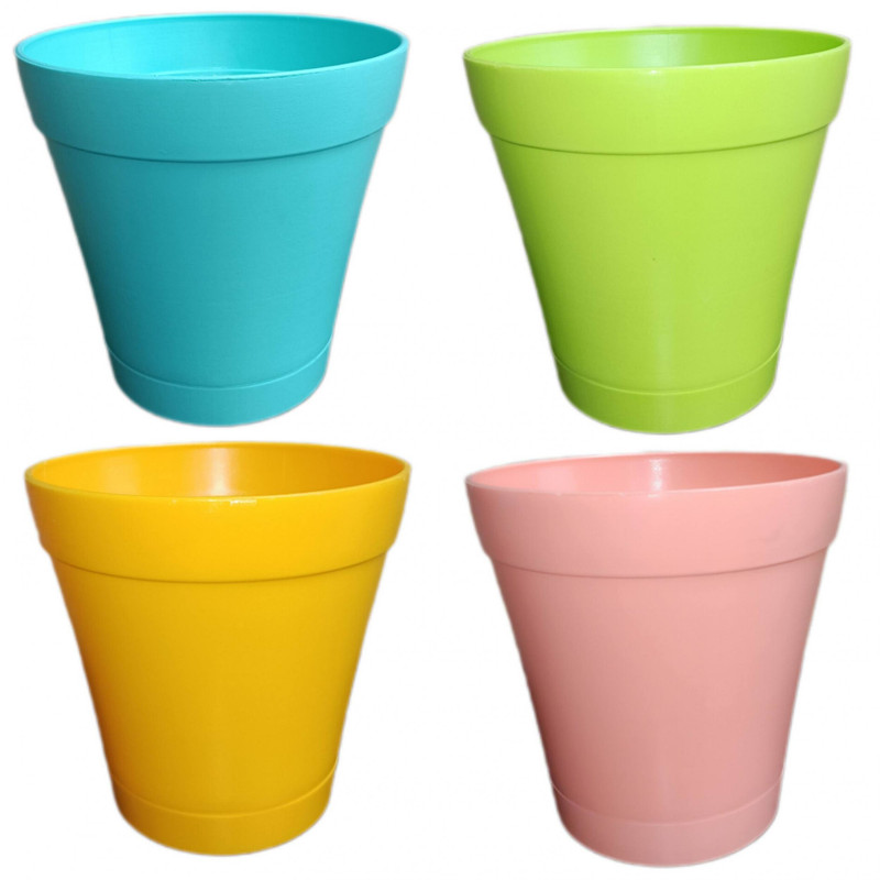 گلدان طرح رویال12cm کد 1001بسته 4 عددی