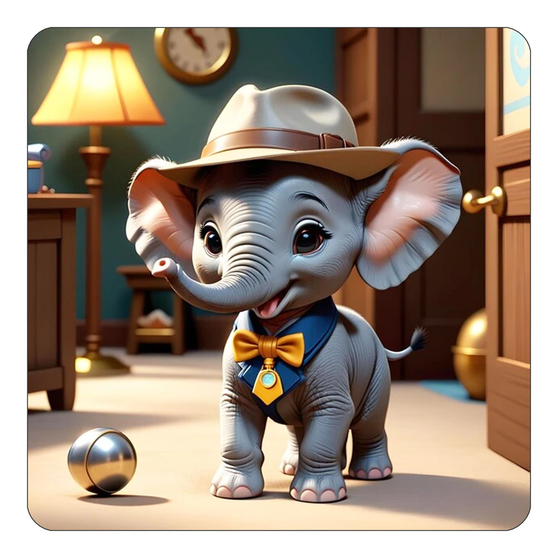 مگنت کاکتی طرح حیوانات کارتونی مدل mp28384