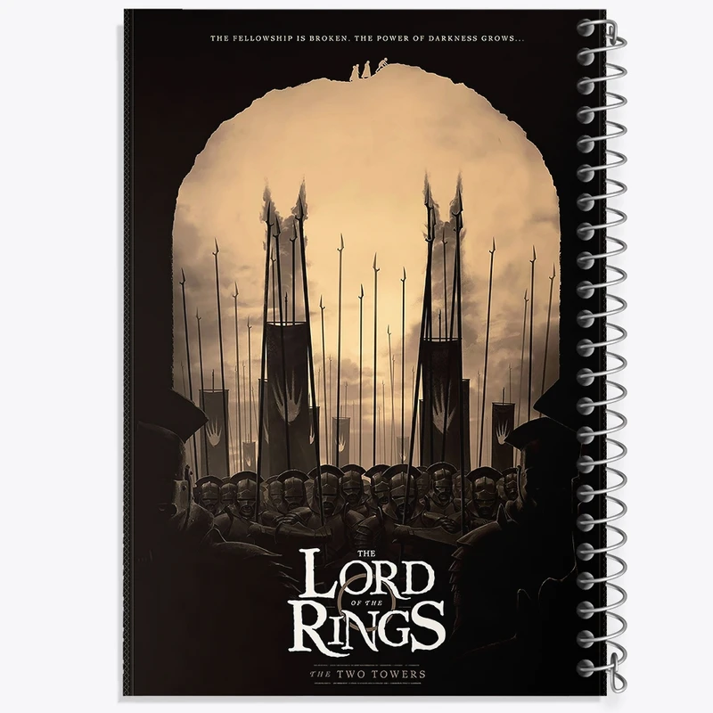 دفتر مشق 50 برگ خندالو طرح ارباب حلقه ها کد F259