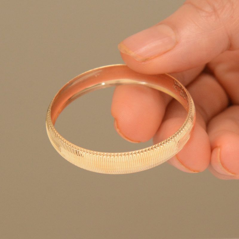دستبند طلا 18 عیار دخترانه طلای مستجابی مدل اسپرلوس کد 4 -  - 2