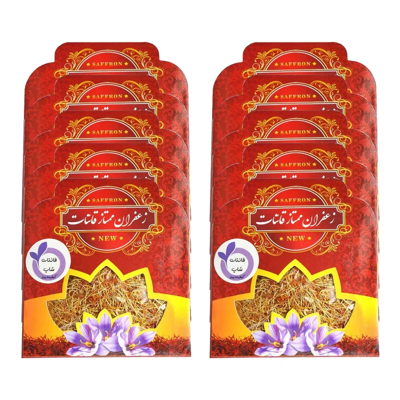 ریشه زعفران قائنات شاپ - 1 مثقال بسته 10 عددی 
