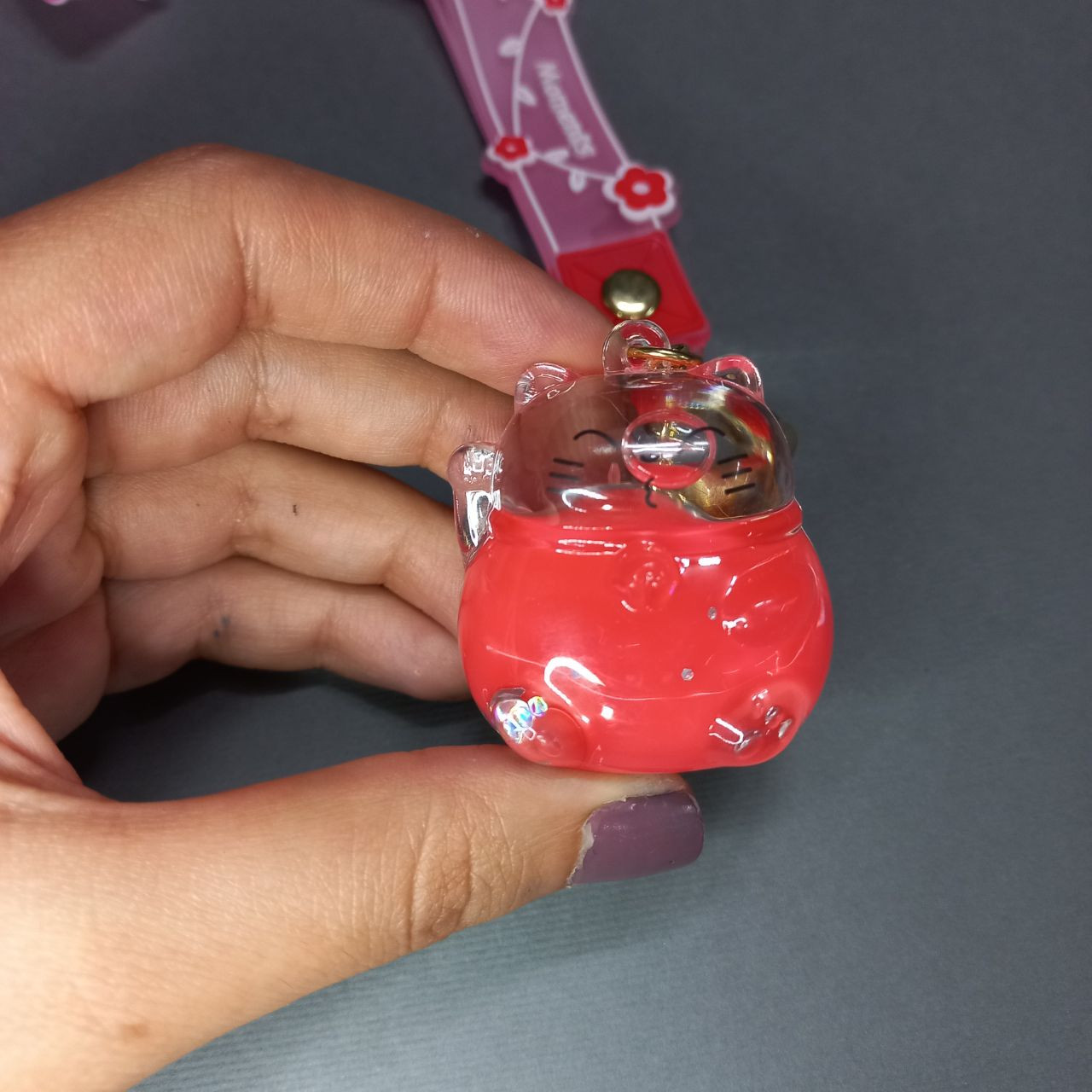 جاکلیدی دخترانه مدل آکواریومی طرح گربه کد 01