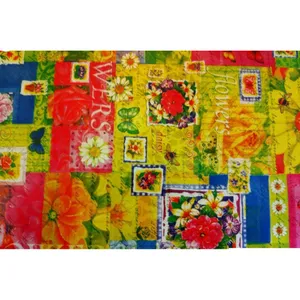 کاغذ کادو مدل Flowers کد 89 بسته 50 عددی
