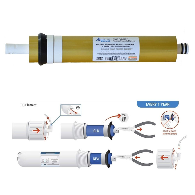 فیلتر ممبران دستگاه تصفیه آب آکوا پیورست مدل AP-GOLD L13 مجموعه 4 عددی