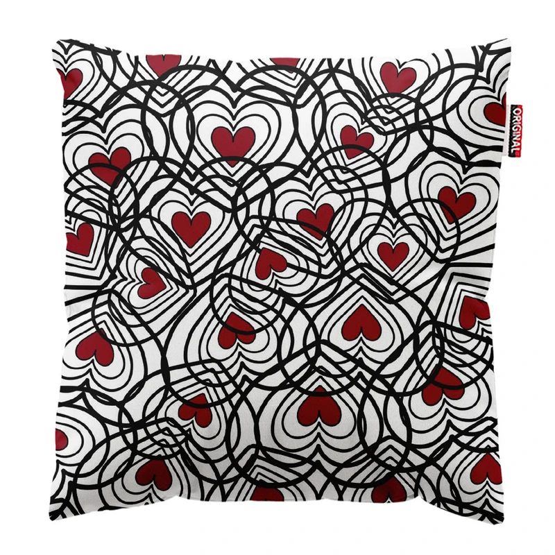  کوسن پاد آفرین طرح قلب سایز 30*30 سانتی متر کد 842