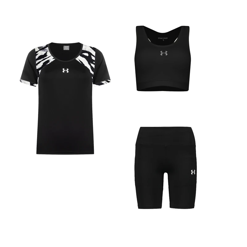 ست 3 تکه لباس ورزشی زنانه مدل 1801-7202-69