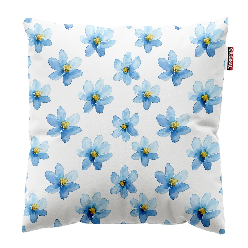 کوسن پاد آفرین مدل مینیمال طرح گل و برگ کد PK303051 سایز 30*30 سانتی متر