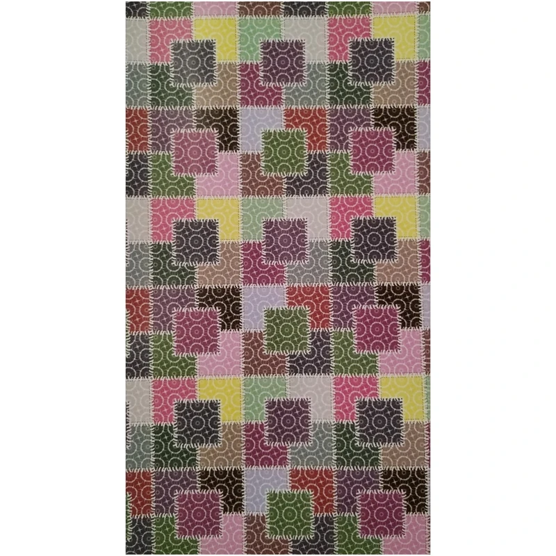 کاغذ کادو مدل پازل طرح پترن پارچه سایز 70×50 سانتی متر بسته 3 عددی