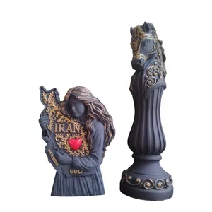 مجسمه بتنی مدل اسب و ایراندخت ‌بسته 2 عددی