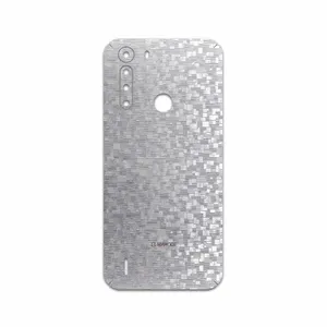 MAHOOT Silver-Silicon Cover Sticker for Motorola One Fusion