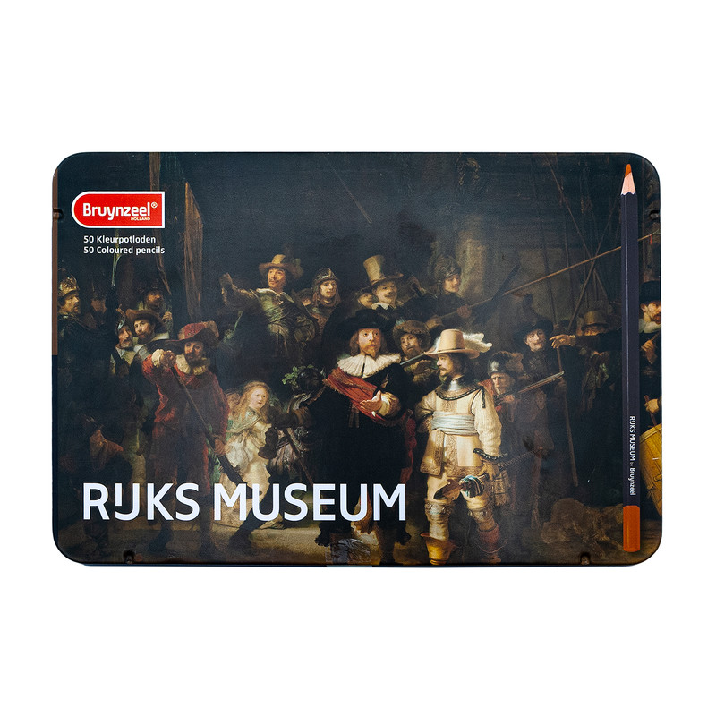 مداد رنگی 50 رنگ برونزیل مدل نیمه حرفه ای طرح RUKS MUSEUM