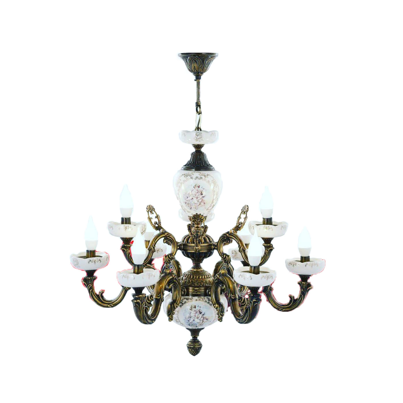 راهنمای خرید اینترنتی لوستر ۱۰ شعله کد KAZ-1015