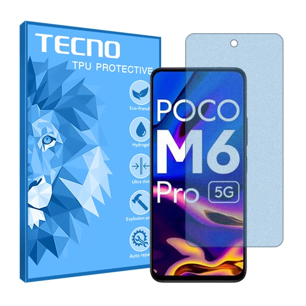 محافظ صفحه نمایش مات ضد اشعه آبی تکنو مدل HyMBLU مناسب برای گوشی موبایل شیائومی Poco M6 Pro 5G