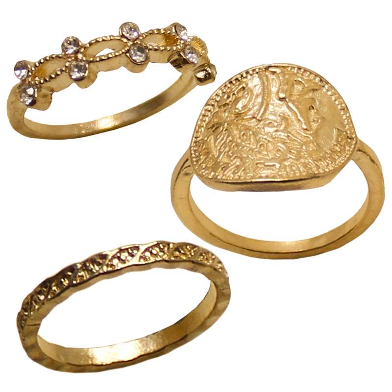 بند انگشتی زنانه کد RKH_1365 مجموعه 3 عددی