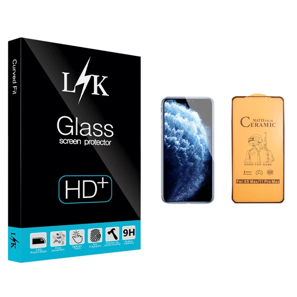 محافظ صفحه نمایش سرامیکی ال کی مدل +HD مناسب برای گوشی موبایل اپل iPhone 11 Pro Max