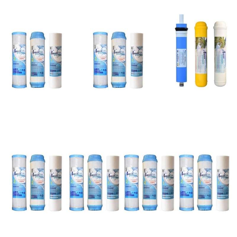 فیلتر دستگاه تصفیه آب آکوا پیورست مدل SOFT 2121 مجموعه 21 عددی فیلتر دستگاه تصفیه آب آکوا پیورست مدل SOFT 2121 مجموعه 21 عددی
