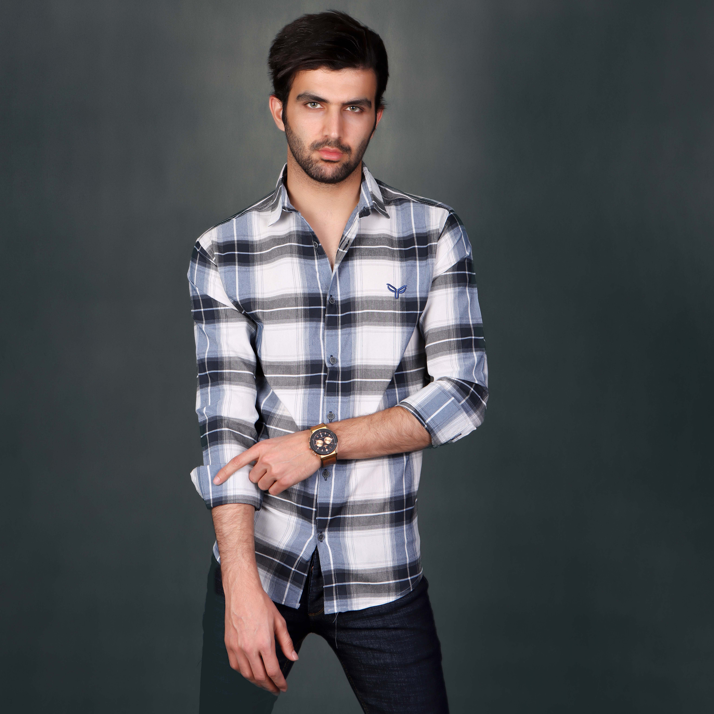نکته خرید - قیمت روز پیراهن آستین بلند مردانه پیکی پوش مدل M02539 خرید