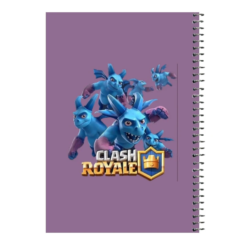 دفتر مشق 80 برگ اس جی مدل کلش رویال کد۲۲     