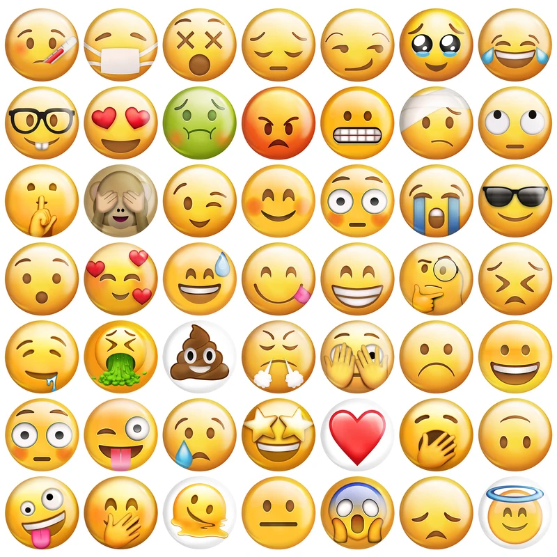 مگنت خندالو مدل ایموجی Emoji کد 53 بسته 49 عددی