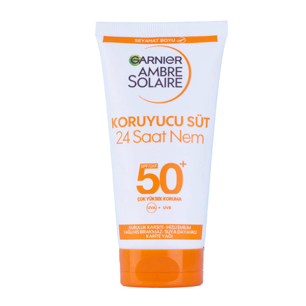 کرم ضد آفتاب بی رنگ گارنیه SPF 50 مدل Koruyucu Sut مناسب انواع پوست حجم 50 میلی لیتر