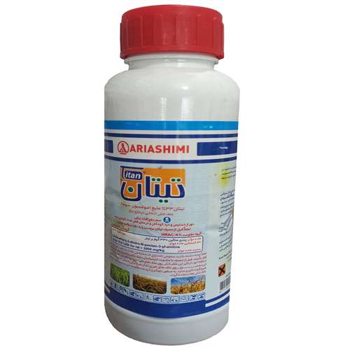 علفکش برنج اریا شیمی مدل تیتان حجم 0.5 لیتر 