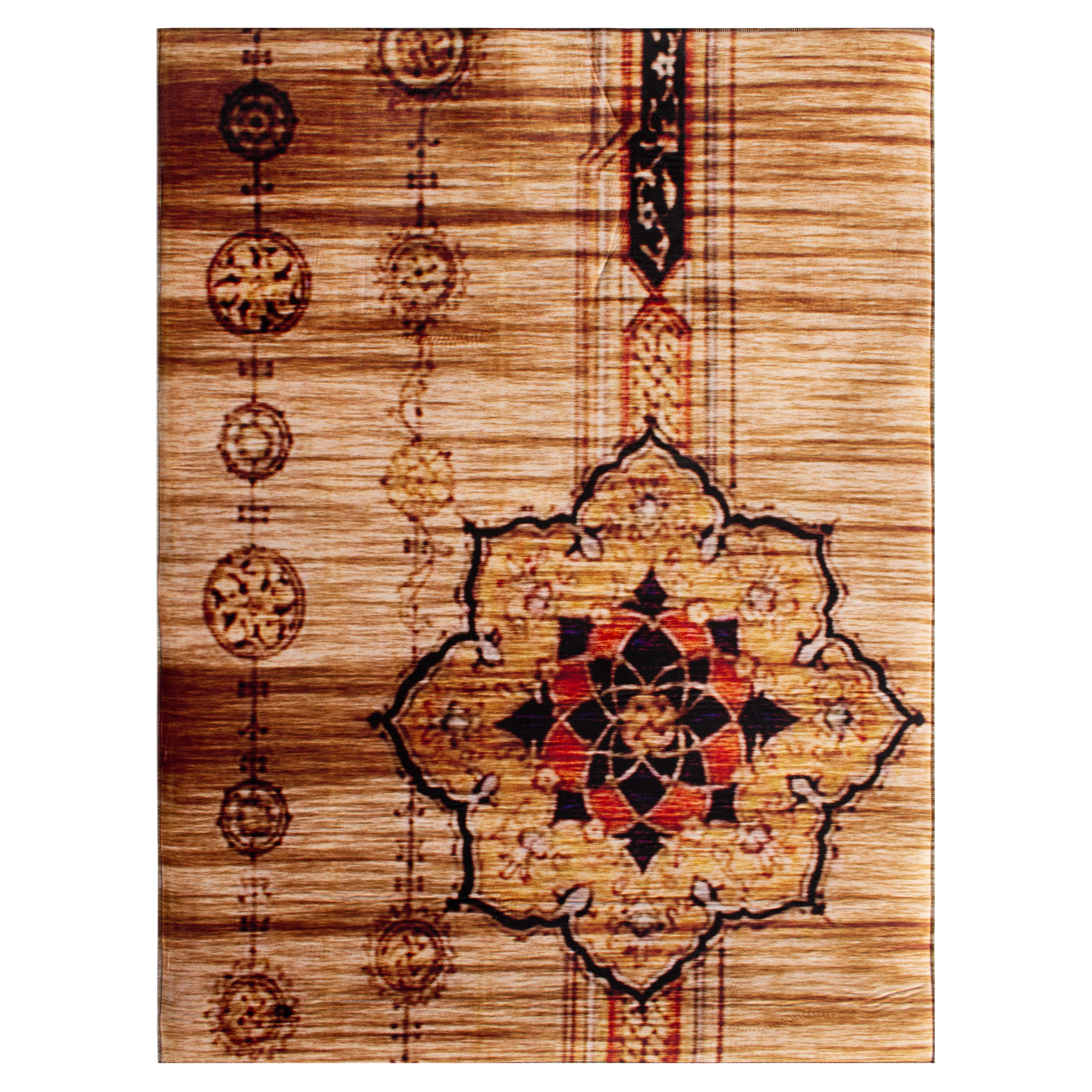 فرش ماشینی جانگل طرح PANIZ کد 3D-R66