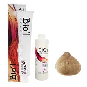 کیت رنگ مو بیول مدل HONEY شماره 10.83 حجم 100 میلی لیتر رنگ بلوند شکلات عسلی پلاتینه 