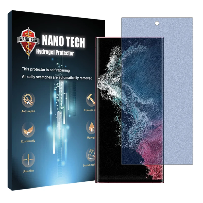 محافظ صفحه نمایش مات ضد اشعه آبی نانو تک مدل Tough مناسب برای گوشی موبایل سامسونگ Galaxy S22 Ultra 5G
