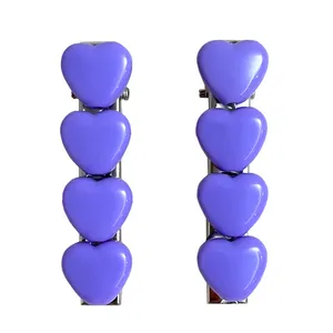 گیره مو زنانه مدل قلب بسته 2 عددی