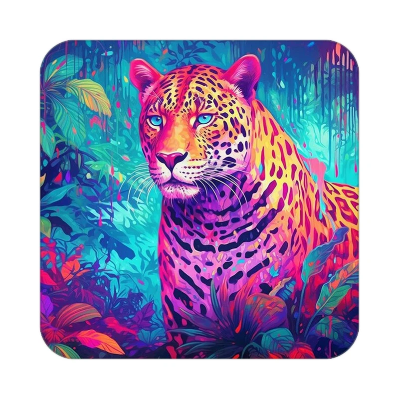 زیر لیوانی کاکتی طرح حیوانات رنگی مدل mp25963