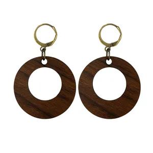 گوشواره زنانه مدل چوبی کد 09