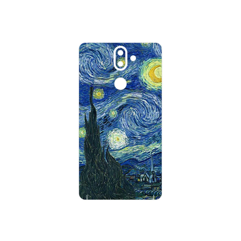 برچسب پوششی ماهوت مدل The Starry Night of van Gogh مناسب برای گوشی موبایل نوکیا 8 Sirocco