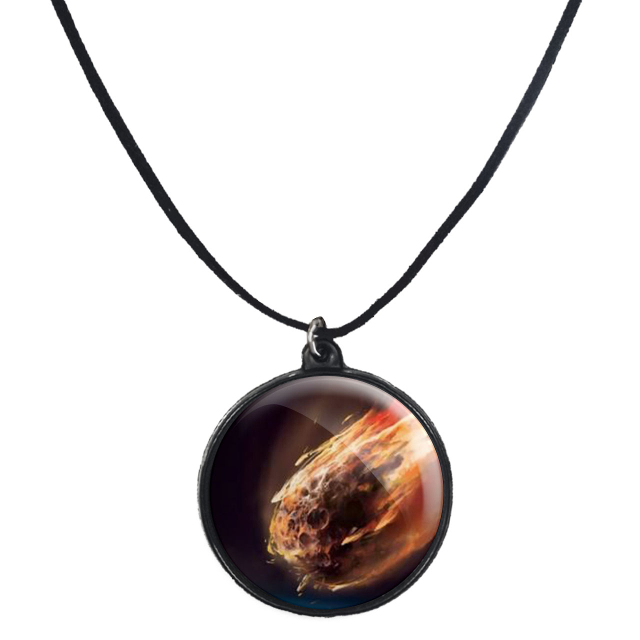 گردنبند پرمانه طرح زمین کد pmb.23486 مدل دو طرفه