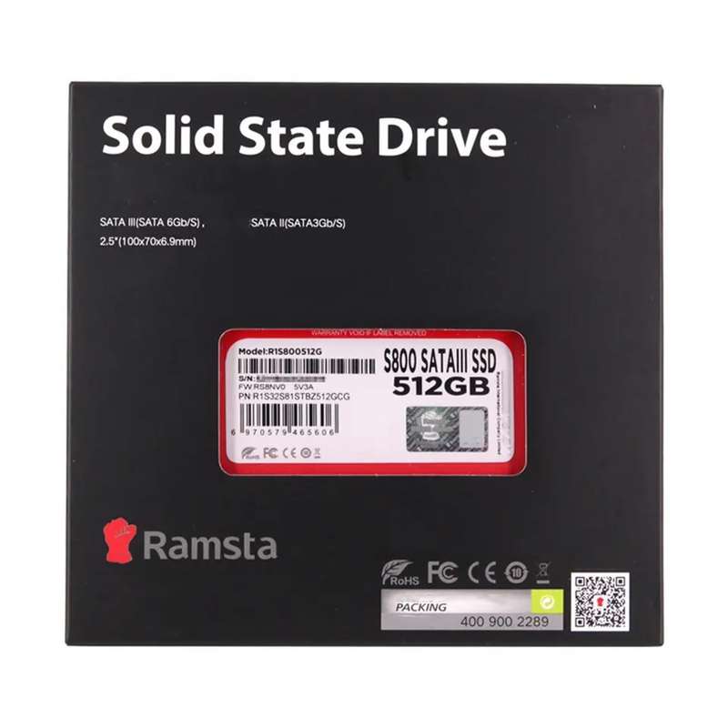 اس اس دی اینترنال رامستا مدل s800 ظرفیت 512 گیگابایت اس اس دی اینترنال رامستا مدل s800 ظرفیت 512 گیگابایت