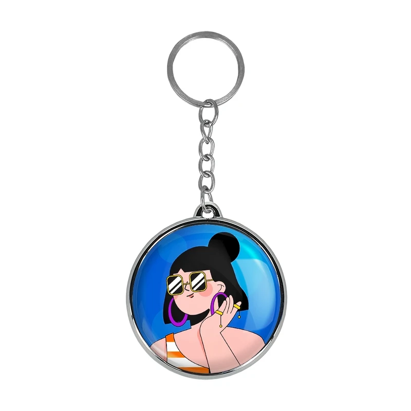 جاکلیدی خندالو طرح دختر قوی Girl Power مدل دوطرفه کد 2894028941