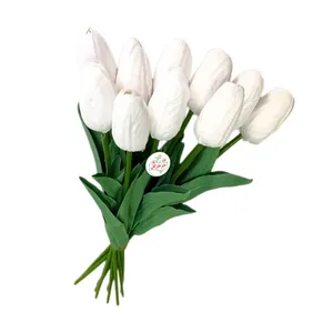 گل مصنوعی جُرجُرگل مدل لاله فومی بسته 10 عددی