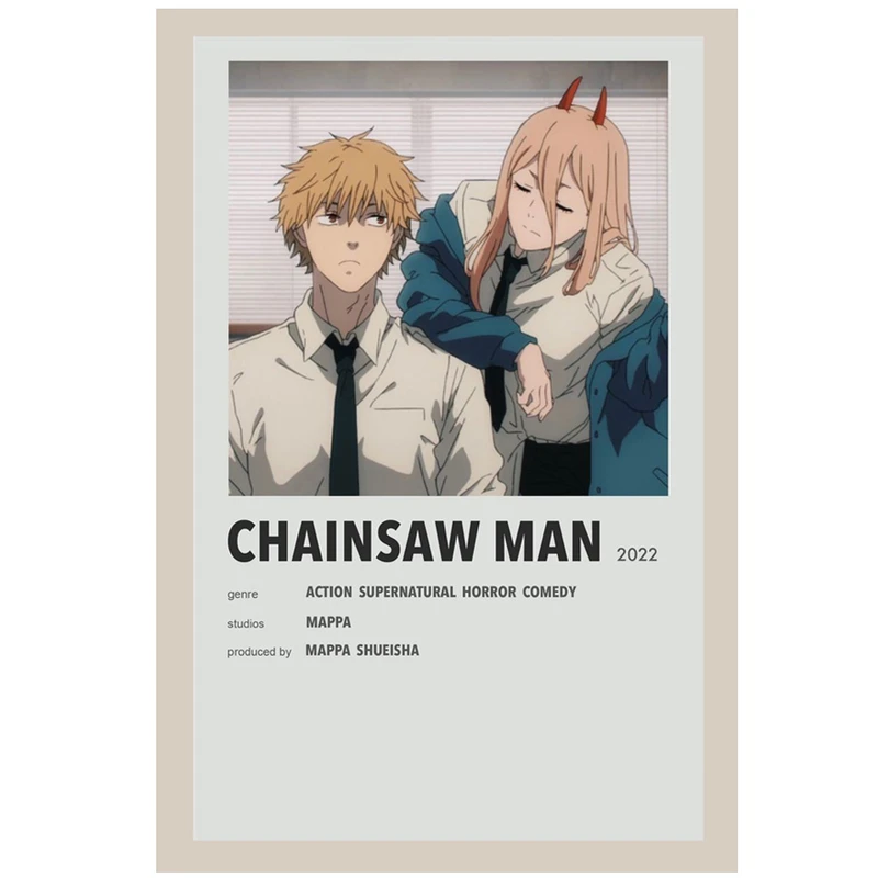پوستر مدل انیمه اره ای chainsaw man طرح دنجی Denji کد 782