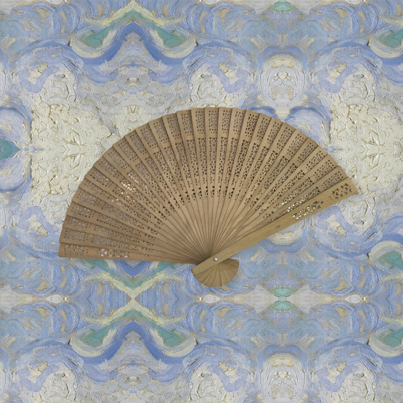 بادبزن مدل دستی چوبی