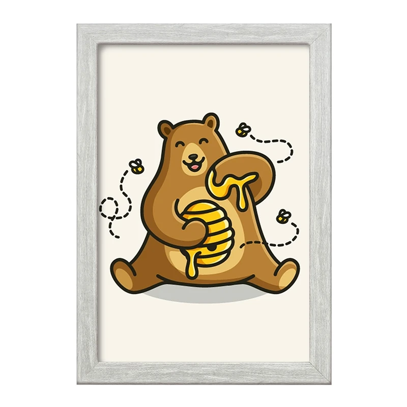 تابلو خندالو طرح حیوانات بامزه خرس کد 28375