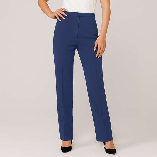 شلوار زنانه مدل نیم بگ مازراتی کد 909 رنگ سرمه ای