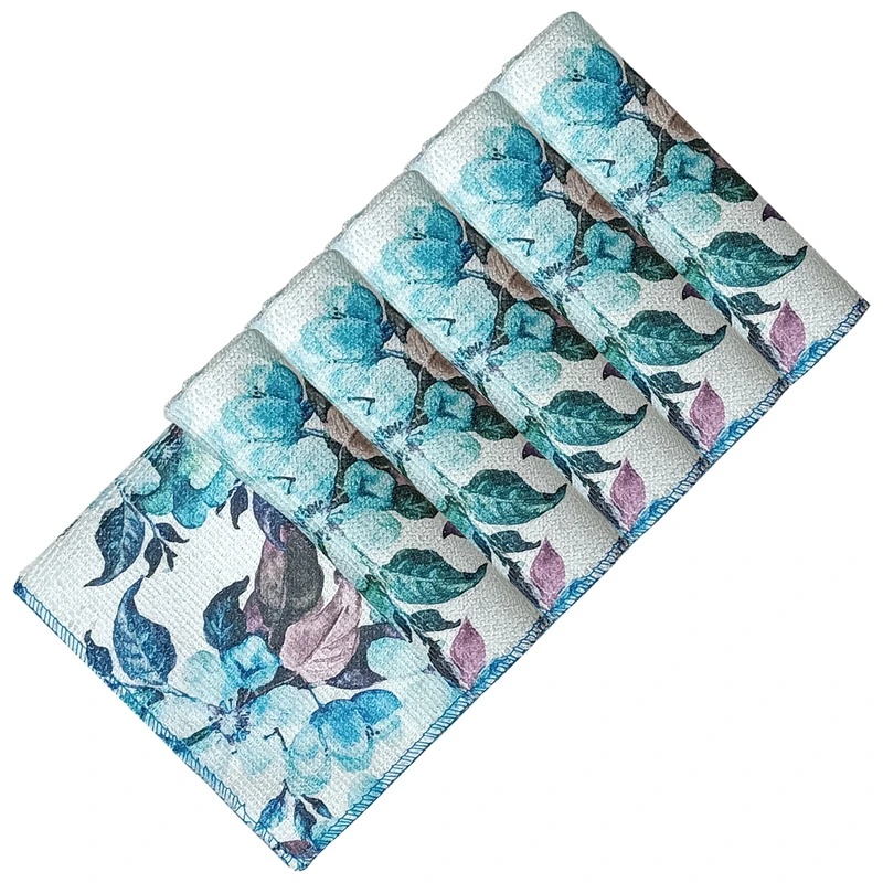 دستمال آشپزخانه بی تی مدل رز کد 25x25RB5 بسته 5 عددی