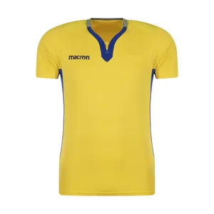 تی شرت ورزشی مردانه مکرون مدل کاناپوس رنگ زرد