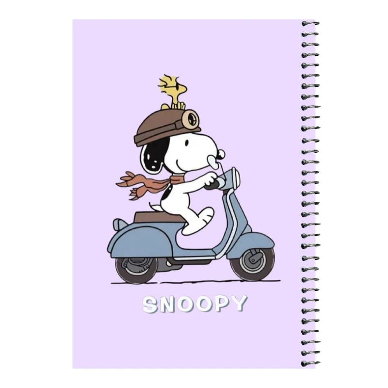 دفتر مشق 80 برگ اس جی مدل اسنوپی موتور سوار    